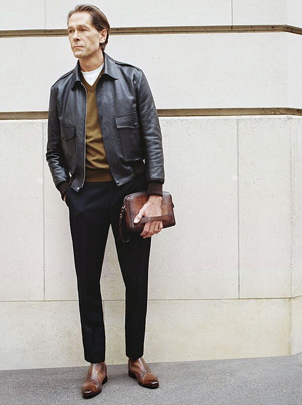 Berluti leather blazer hot sale